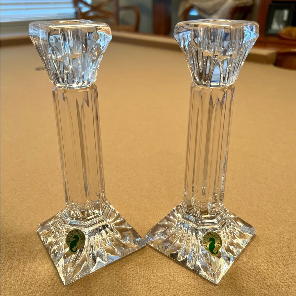 Waterford Crystal Candlesticks new w/o box